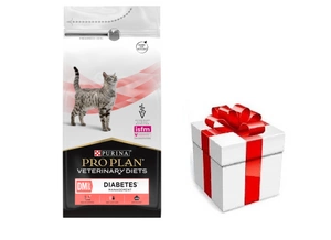 PRO PLAN Veterinary Diets DM St/Ox Diabetes Management Sausas kačių maistas 1,5kg + STAIGMENA KATEI