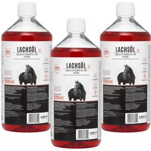 LAB-V Lachsöl lašišų aliejus arkliams 3x1000ml