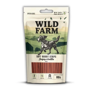 WILD FARM triušienos juostelės 80g skanėstai šunims