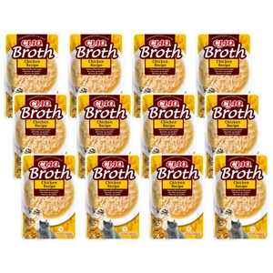 INABA Ciao Broth sultinio maisto papildas katėms su vištienos skonio sultiniu 12x40g