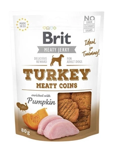 "BRIT Jerky Snack" kalakutienos monetos su moliūgais 80g
