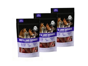 PetRepublic jautienos ir ėrienos dešrelių skanėstas šunims 3x100g