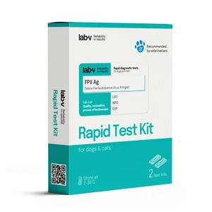 Lab-V Panleukopenijos viruso antigenas (FPV) - greitasis diagnostinis testas katėms 2 vnt.