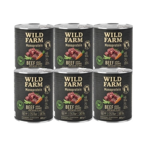 WILD FARM Monoprotein Beef 6x800g hipoalerginis maistas šunims