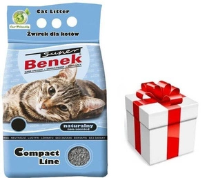 SUPER BENEK Żwirek Compact 10l + STAIGMENA KATEI