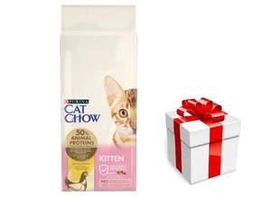 PURINA Cat Chow kačiukų ėdalas su vištiena 15kg + STAIGMENA KATEI
