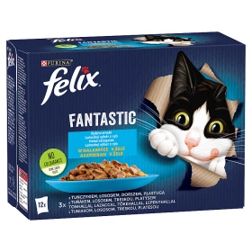 FELIX Fantastic Fish Želė skoniai: 12x85g