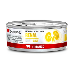 Disugual Veterinary drėgnas kačių maistas RENAL Beef (suaugusiems) 85g