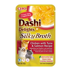 INABA Dashi Delights šilkinis sultinys su vištiena, tunu ir lašiša 40g