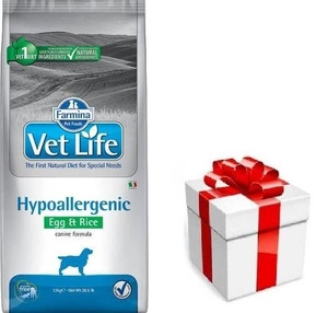 FARMINA Vet Life Dog Hypoallergenic Egg & Rice 12kg + STAIGMENA ŠUNUI