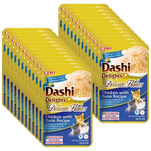 INABA Dashi Delights Delikatesiniai dribsniai Vištienos su tunu receptas 24x40g