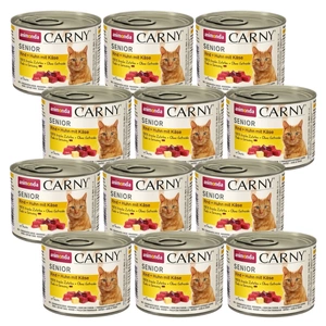 ANIMONDA Cat Carny Senior skonis: vištiena su sūriu 12x200g
