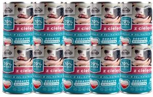 Frendi gabaliukai subtiliame padaže su veršiena 10x400g šunims