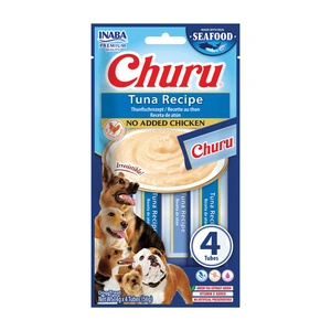 INABA Dog Churu (žuvies pagrindo) tuno receptas 4x14g (56g)