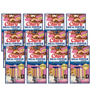 INABA kačių ėdalo priedas tunas su lašiša 12x(4x14g)