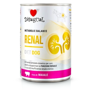 Disugual Veterinary drėgnas šunų maistas RENAL Pork (suaugusiems) 400g