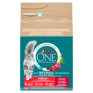Purina One Cat Sterilcat jautienos maistas katėms 3kg
