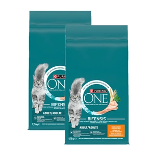 Purina One Adult Chicken & Wheat kačių ėdalas 2x9,75 kg