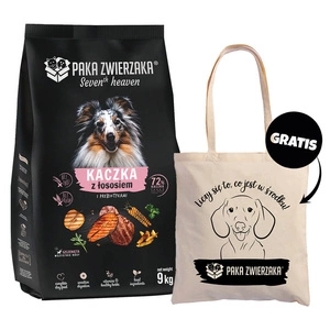 Paka Zwierzaka -Seventh heaven - Antis su lašiša (antis ir lašiša ) 9kg + PAKA ZWIERZAKA - Medvilninis maišelis NEMOKAMAI
