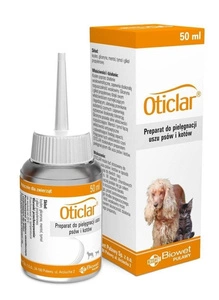Biowet Oticlar prepearatas šunų ir kačių ausų valymui 50ml
