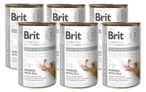 BRIT GF Veterinary Diets Dog Joint &Mobility 6x400g šlapio šunų ėdalo