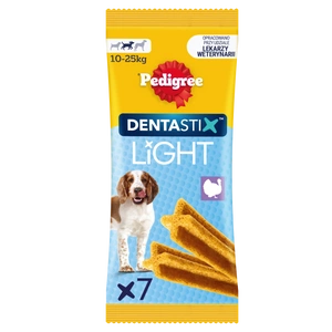 Pedigree Dentastix Light Dental Chews Vidutinių veislių šunų skanėstai 7 vnt. - 98g