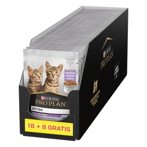 PRO PLAN Nutrisavour kačiukų ėdalas su kalakutiena padaže 26x85g (18+8 NEMOKAMAI)
