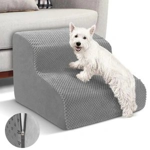 NUXIE® PREMIUM Šunų laiptai 2 pakopų rampa su platforma 50cm