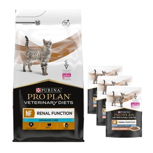 PURINA Veterinary PVD NF Renal Function Cat 5kg + PURINA Veterinary 3x85g