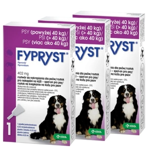 KRKA Fypryst Spot On 402 mg/4,02 ml šunims 40 - 60 kg 1Pipetė - 3vnt.