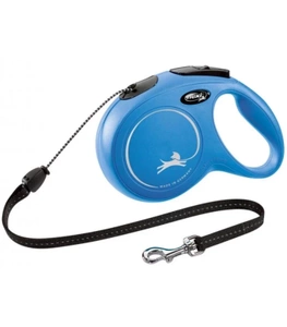 FLEXI New Classic M 8 m mėlynas automatinis pavadėlis