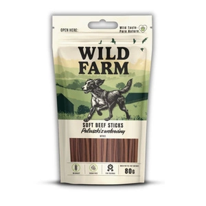 WILD FARM jautienos lazdelės 80g skanėstai šunims