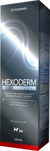 HEXODERM excellence Odos mikroflorą reguliuojantis šampūnas šunims ir katėms 200ml