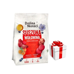 DOLINA NOTECI Premium Beef - džiovintas šunų maistas 3kg + Staigmena Šunui