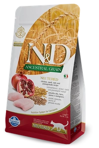 Farmina N&amp;D Ancestral Grain feline CHICKEN &amp; POMEGRANATE NEUTERED 5kg