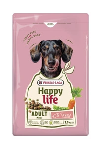 VERSELE-LAGA Happy Life Adult Mini Lamb 2,5kg - ėdalas suaugusiems mažiems šunims su ėriena