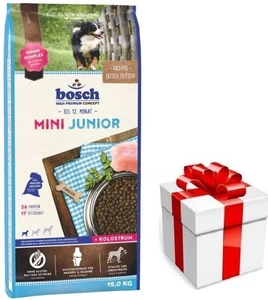 Bosch Junior Mini naminiai paukščiai (nauja formulė) 15kg  + STAIGMENA ŠUNUI