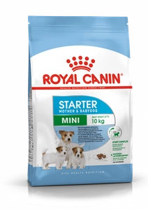 ROYAL CANIN Mini Starter Mother & Babydog 1 kg sauso maisto nėščioms ir žindančioms kalėms ir šuniukams, nuo 4 iki 8 savaičių, mažoms veislėms
