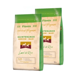 FITMIN Medium Maxi Maintenance Lamb&Rice 2x12kg