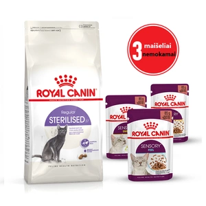 ROYAL CANIN Sterilised 10 kg + 3 paketėliai šlapio maisto NEMOKAMAI!!!