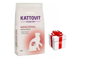 Kattovit Niere/Renal 4kg sausas maistas + STAIGMENA KATEI