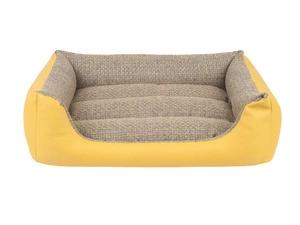 AMIPLAY- "ZipClean" sofa 4 in 1 Morgan-geltona L