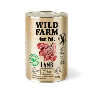 Wild Farm Pate Lamb 400g ėrienos ėdalas šunims be glitimo