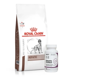 ROYAL CANIN Hepatic HF 16 1,5kg + LAB-V Hepato Protect 45 kapsulės