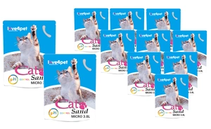 Silikoninis kačių kraikas Smėlis Micro - PH Control 11x3,8 l ( keičia spalvą, kad būtų galima patikrinti ankstyvuosius ligos požymius)