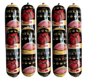 Premium Hektor šunų ėdalo batonėlis Mix Beef-Poultry 30x900g