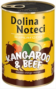DOLINA NOTECI PREMIUM SUPERFOOD kengūra ir jautiena 400g x18