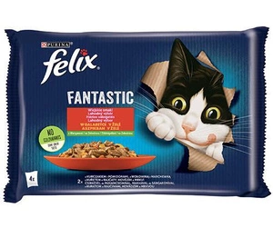 FELIX Fantastinė vištienos ir jautienos želė 4x85g