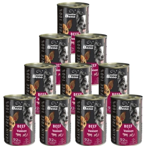 Super Beno PIES jautienos ir elnienos kąsneliai padaže be grūdų 10x415g