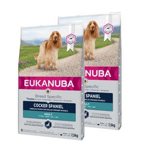 EUKANUBA Adult Cocker Spaniel 2x7,5kg - 3% PIGIAU